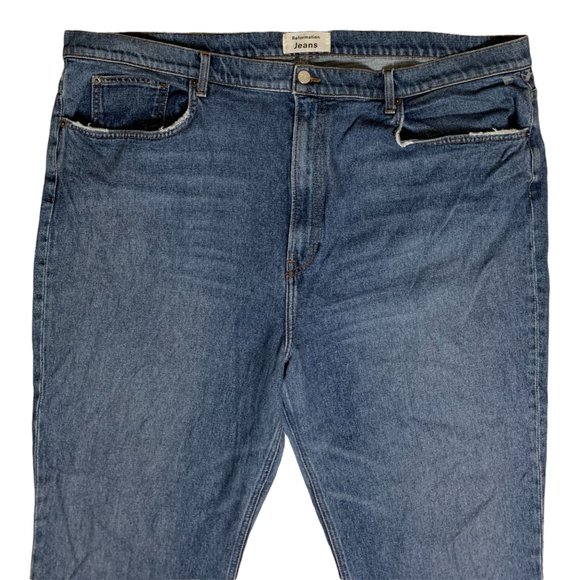 Reformation Liza High Straight Jeans Tag 24 Blue High-Rise W45xL40 Denim - Picture 3 of 12